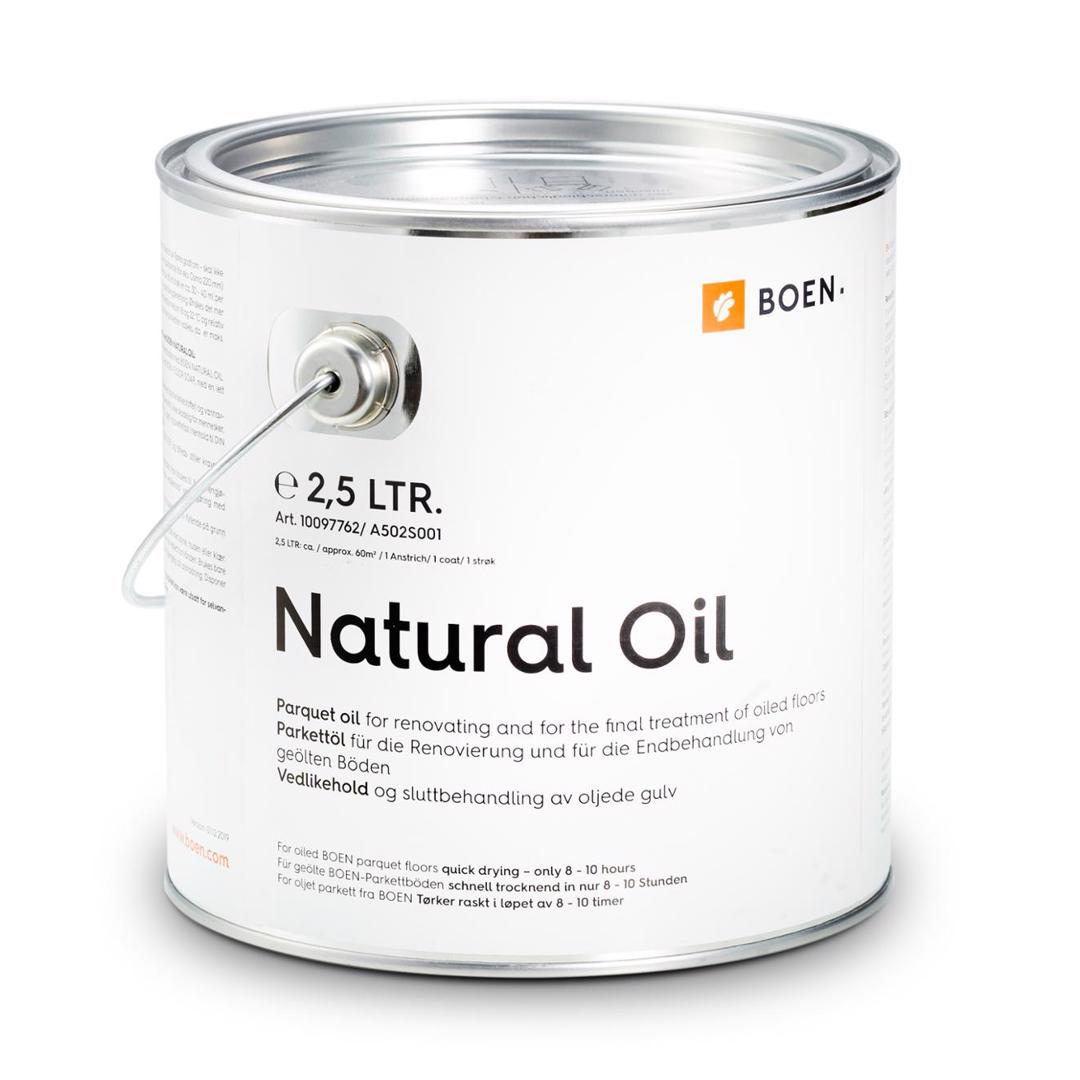 BOEN Natural Oil transparent 2,5 l

Behandling av oljede og ubehandlete/nedslipte tregulv
Forbruk etteroljing: ca. 12 m²/l ved 2 strøk
Forbruk ubehandlete/nedslipte gulv: ca. 24 m²/l ved 1 strøk