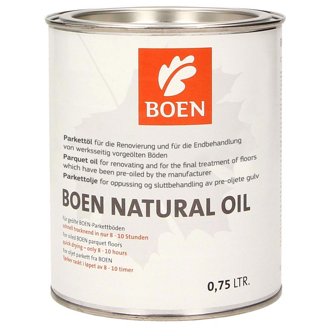 BOEN Natural Oil transparent 0,75 l

Behandling av oljede og ubehandlete/nedslipte tregulv
Forbruk etteroljing: ca. 12 m²/l ved 2 strøk
Forbruk ubehandlete/nedslipte gulv: ca. 24 m²/l ved 1 strøk